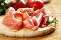 Smoked Parma ham Royalty Free Stock Photo