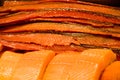 Smoked Salmon Royalty Free Stock Photo