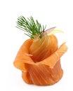 Smoked salmon appetizer Royalty Free Stock Photo