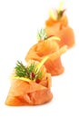 Smoked salmon appetizer Royalty Free Stock Photo