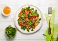 Smoked salmon and avocado salad Royalty Free Stock Photo