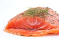 Smoked salmon with dill