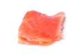 Smoked salmon isolated on white Royalty Free Stock Photo