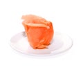 Smoked Salmon isolated on white background Royalty Free Stock Photo