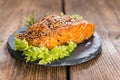 Smoked Salmon Royalty Free Stock Photo