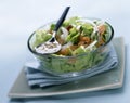 Smoked salmon salad Royalty Free Stock Photo