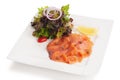 Smoked salmon salad Royalty Free Stock Photo