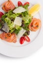 Smoked salmon salad Royalty Free Stock Photo