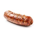 Smoked sausage isolated on white backgrounds