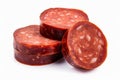 Smoked sausage meat. Generate Ai Royalty Free Stock Photo