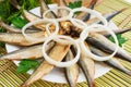 Smoked small fish Royalty Free Stock Photo