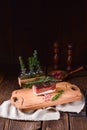 Smoked South Tyrolean bacon Royalty Free Stock Photo