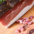 Smoked South Tyrolean bacon Royalty Free Stock Photo