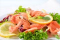 Smoked trout salad Royalty Free Stock Photo