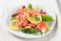 Smoked trout salad Royalty Free Stock Photo