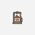 Smokehouse vector icon sign symbol