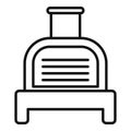 Smokehouse menu icon outline vector. Oven house