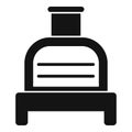 Smokehouse menu icon simple vector. Oven house