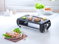 Smokeless steak or barbecue stove