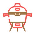 smoker meat color icon vector illustration