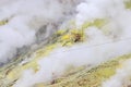 Smokey active sulphur vent at Owakudani valley in Fuji volcanic zone Hakone, Japan