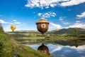 Smokey the Bear Balloon at Hot Air Balloon Festival in Steamboat Sprngs Royalty Free Stock Photo