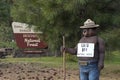 Smokey The Bear With Laid Off Sign