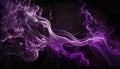 Abstract colored smoke on a dark background, smoky vape colored background generative AI