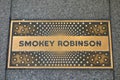 Smokey Robinson Plaque Royalty Free Stock Photo