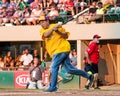 Smokey Robinson takes a swing. Royalty Free Stock Photo