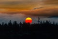 Smokey Sunset over Mount Scott in Happy Valley OR