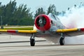 Smoking Airplane Royalty Free Stock Photo