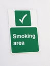 Smoking Area Royalty Free Stock Photo