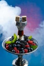 Smoking Berry hookah Royalty Free Stock Photo