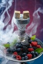 Smoking Berry hookah Royalty Free Stock Photo