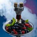 Smoking Berry hookah Royalty Free Stock Photo