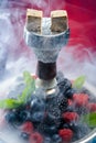 Smoking Berry hookah Royalty Free Stock Photo