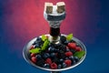 Smoking Berry hookah Royalty Free Stock Photo