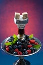 Smoking Berry hookah Royalty Free Stock Photo