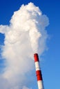 Smoking factory chimney Royalty Free Stock Photo
