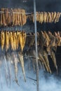 Smoking fish