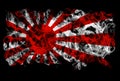 Smoking flag of Japan - rising sun