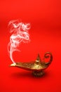 Smoking Genie Lamp Royalty Free Stock Photo