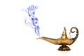 Smoking Genie Lamp Royalty Free Stock Photo