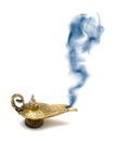 Smoking Genie Lamp Royalty Free Stock Photo