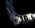 Smoking gun Royalty Free Stock Photo