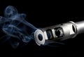 Smoking gun Royalty Free Stock Photo