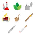 smoking icon set