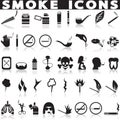 Smoking icon set.