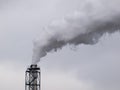 Smoking industrial chimney